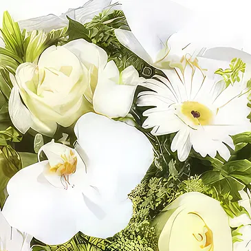 flores de Paris- Buquê de flores Dream White Bouquet/arranjo de flor