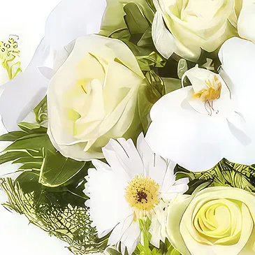 flores de Paris- Buquê de flores Dream White Bouquet/arranjo de flor