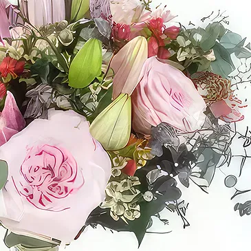 Le François flowers  -  Bouquet of flowers in shades of Porto pink Flower Bouquet/Arrangement