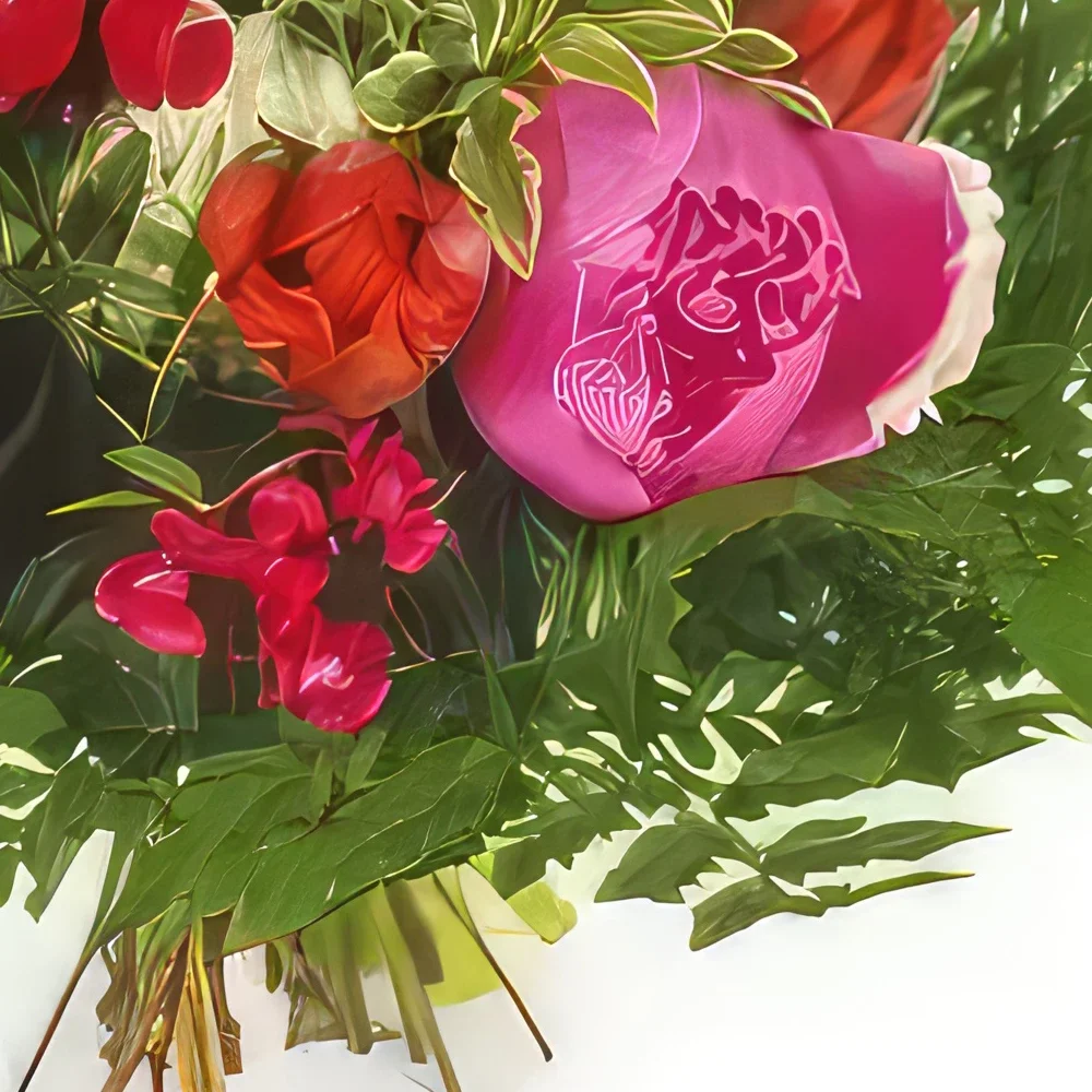 Στρασβούργο λουλούδια- Μπουκέτο λουλούδια Πηνελόπη Μπουκέτο/ρύθμιση λουλουδιών