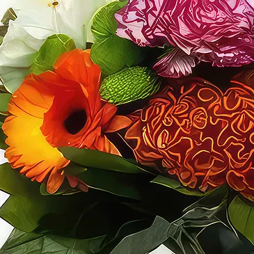 Bayonne flowers  -  Bouquet of fresh Darling flowers Flower Bouquet/Arrangement