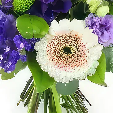 Dumbéa (Dumbéa) blomster- Buket med lyserøde og lilla blomster Nantes Blomst buket/Arrangement