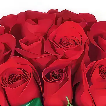 Le François flowers  -  Bouquet of red roses Brazilia Flower Bouquet/Arrangement
