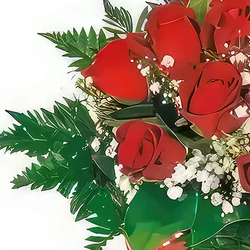 Paris Blumen Florist- Strauß roter Rosen Mailand Bouquet/Blumenschmuck
