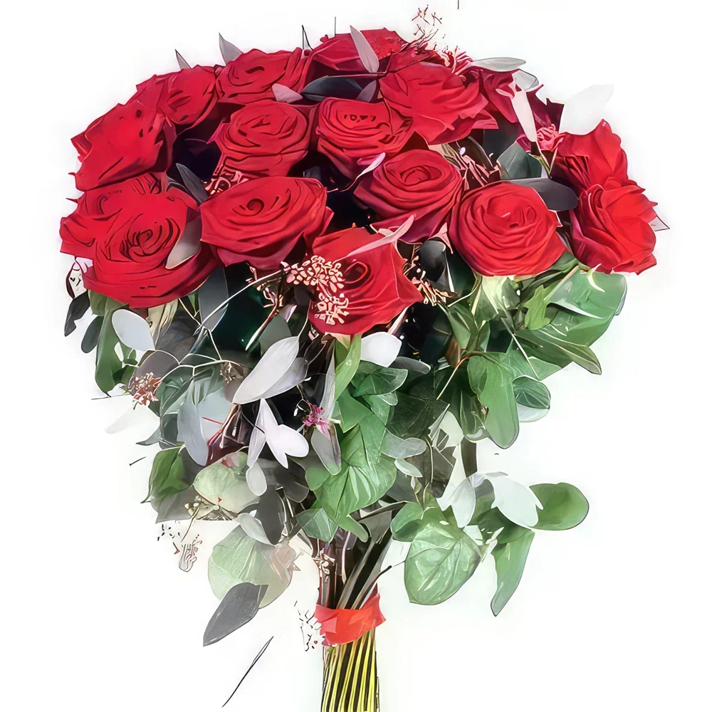 fleuriste fleurs de Strasbourg- Bouquet de roses rouges Noblesse Bouquet/Arrangement floral