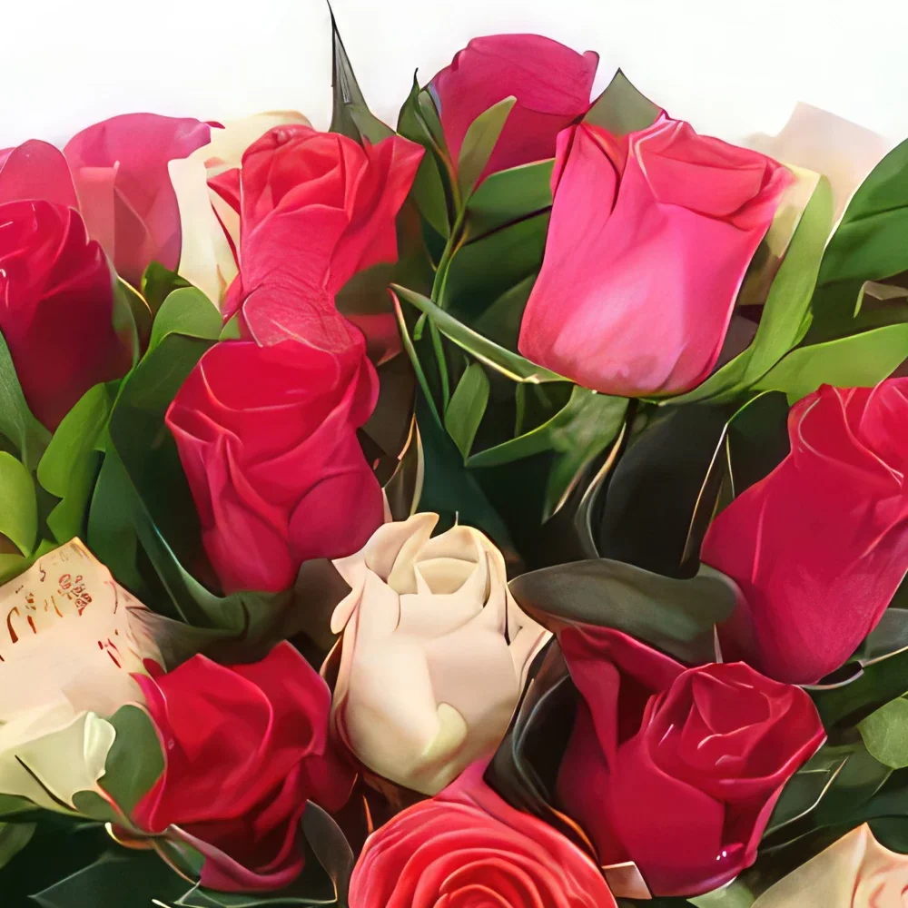 fiorista fiori di bordò- Mazzo di rose Anversa Bouquet floreale