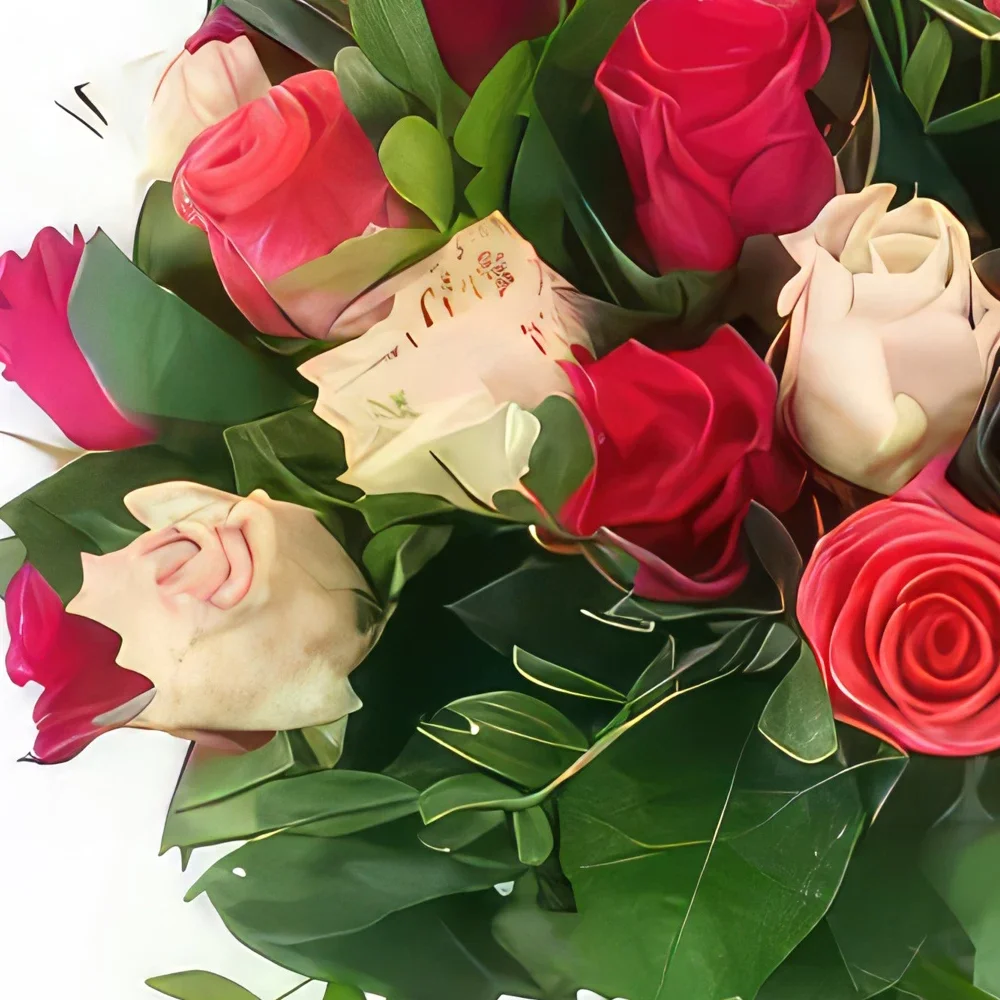 Miły kwiaty- Bukiet róż Antwerpia Bukiet ikiebana