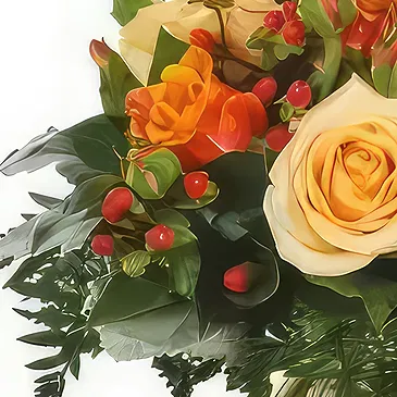 Le François flowers  -  Bouquet of roses round Louisiana Flower Bouquet/Arrangement