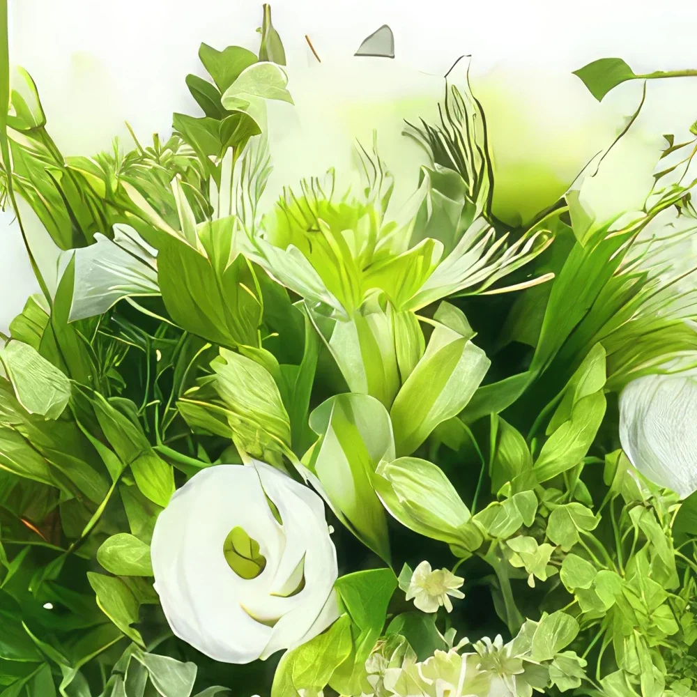 Tarbes cvijeća- Buket rustikalnog i bijelog cvijeća Ajaccio Cvjetni buket/aranžman