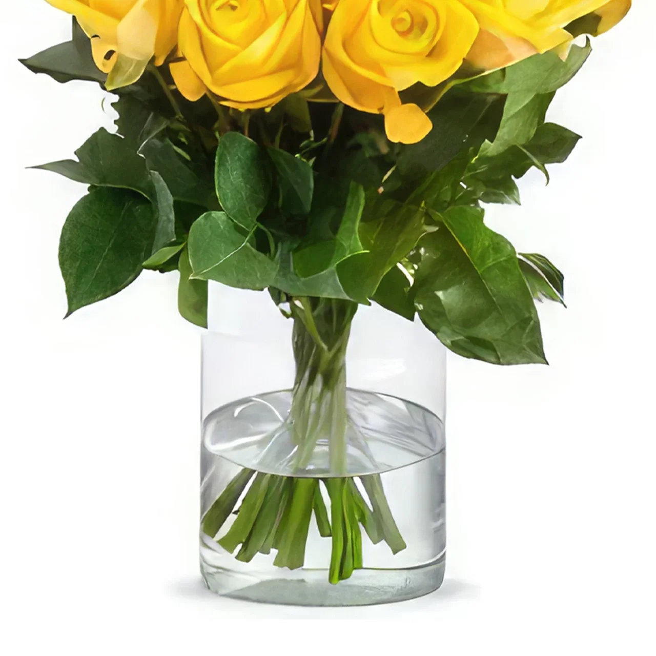 Almere-virágok- Csokor sárga rózsa Virágkötészeti csokor