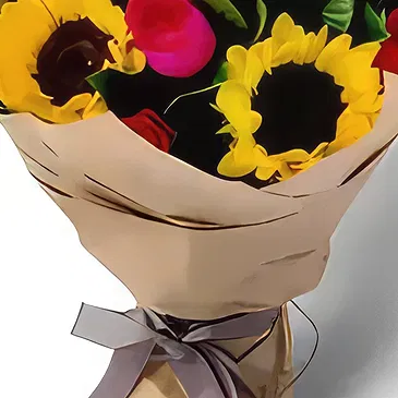 Ghadeer al tair flowers  -  Bright Light Flower Bouquet/Arrangement