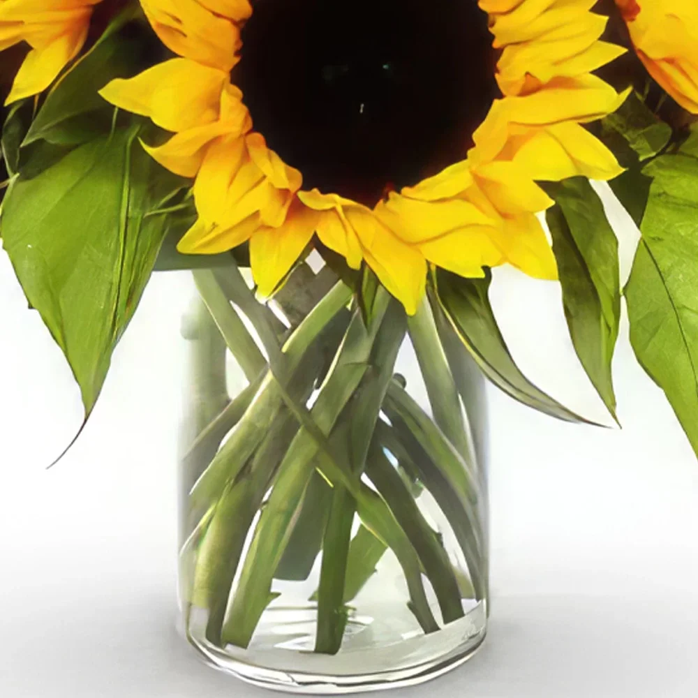 flores de Entrega Iglesia- Sunny Delight Bouquet/arranjo de flor