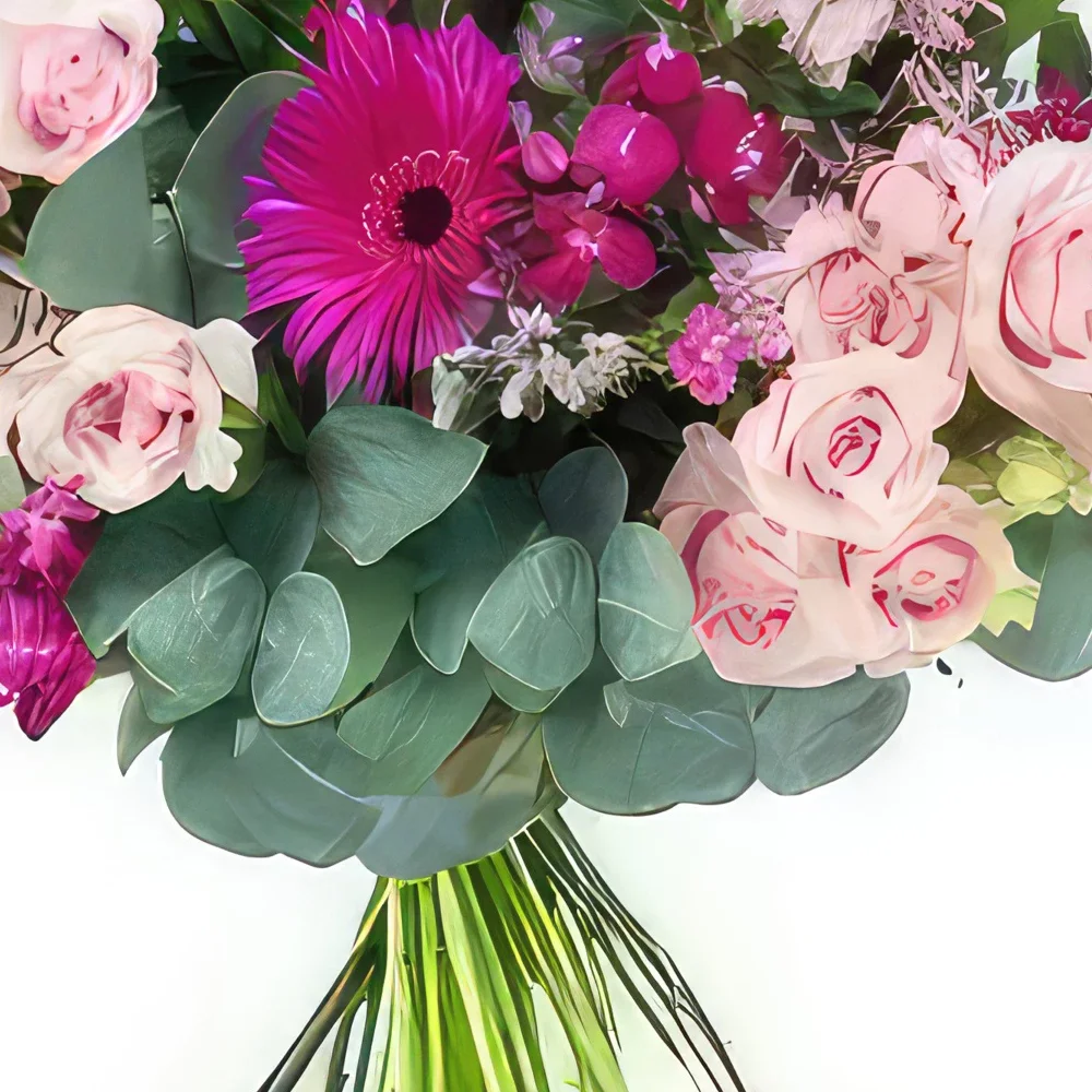 Тарб цветы- Букет цветов бордово-розового и цвета фуксии Цветочный букет/композиция