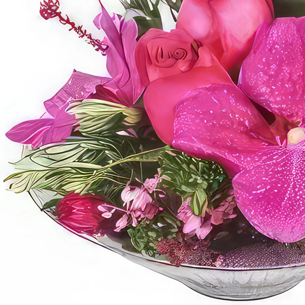 Kiva kukat- Candy Rose -kukkaasetelma Kukka kukkakimppu