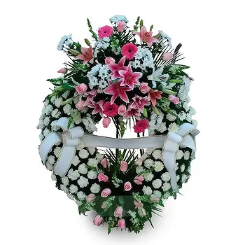 Cala Llonga flowers  -  Ethereal Tribute Wreath Flower Delivery