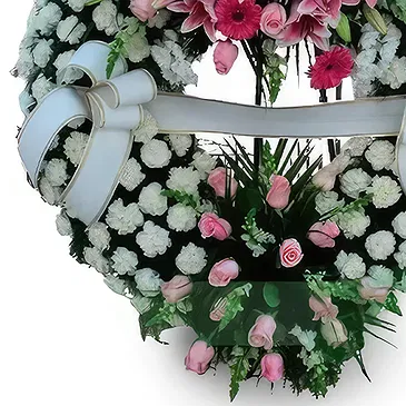 Cala Llonga flowers  -  Ethereal Tribute Wreath Flower Bouquet/Arrangement