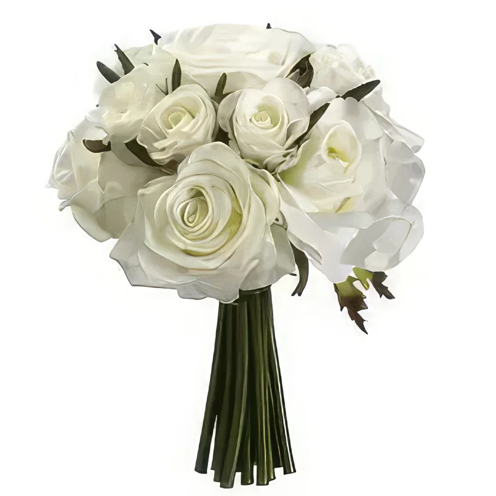 fleuriste fleurs de Tenerife- Romance blanc classique Bouquet/Arrangement floral