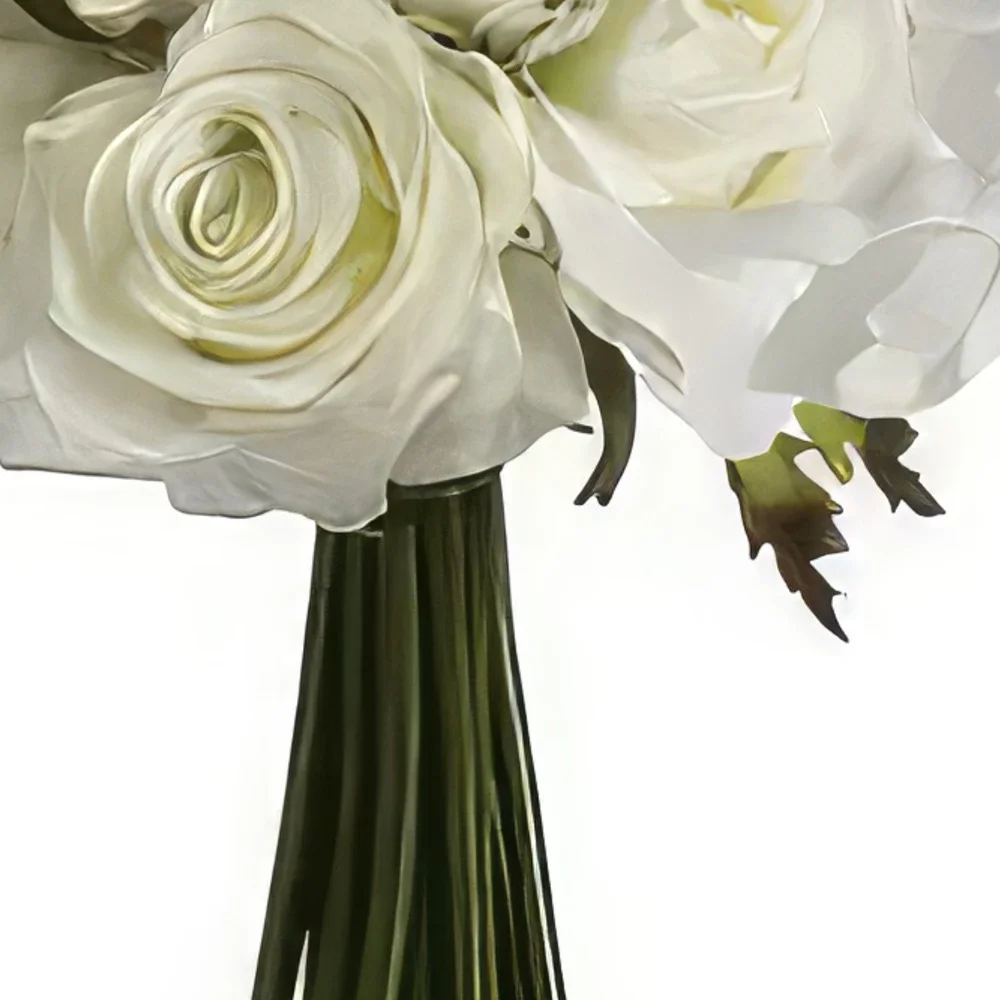 fleuriste fleurs de Tenerife- Romance blanc classique Bouquet/Arrangement floral