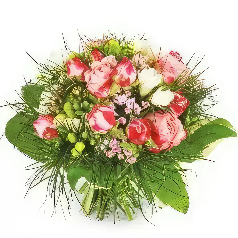 nett Blumen Florist- Runder Strauß streicheln Bouquet/Blumenschmuck