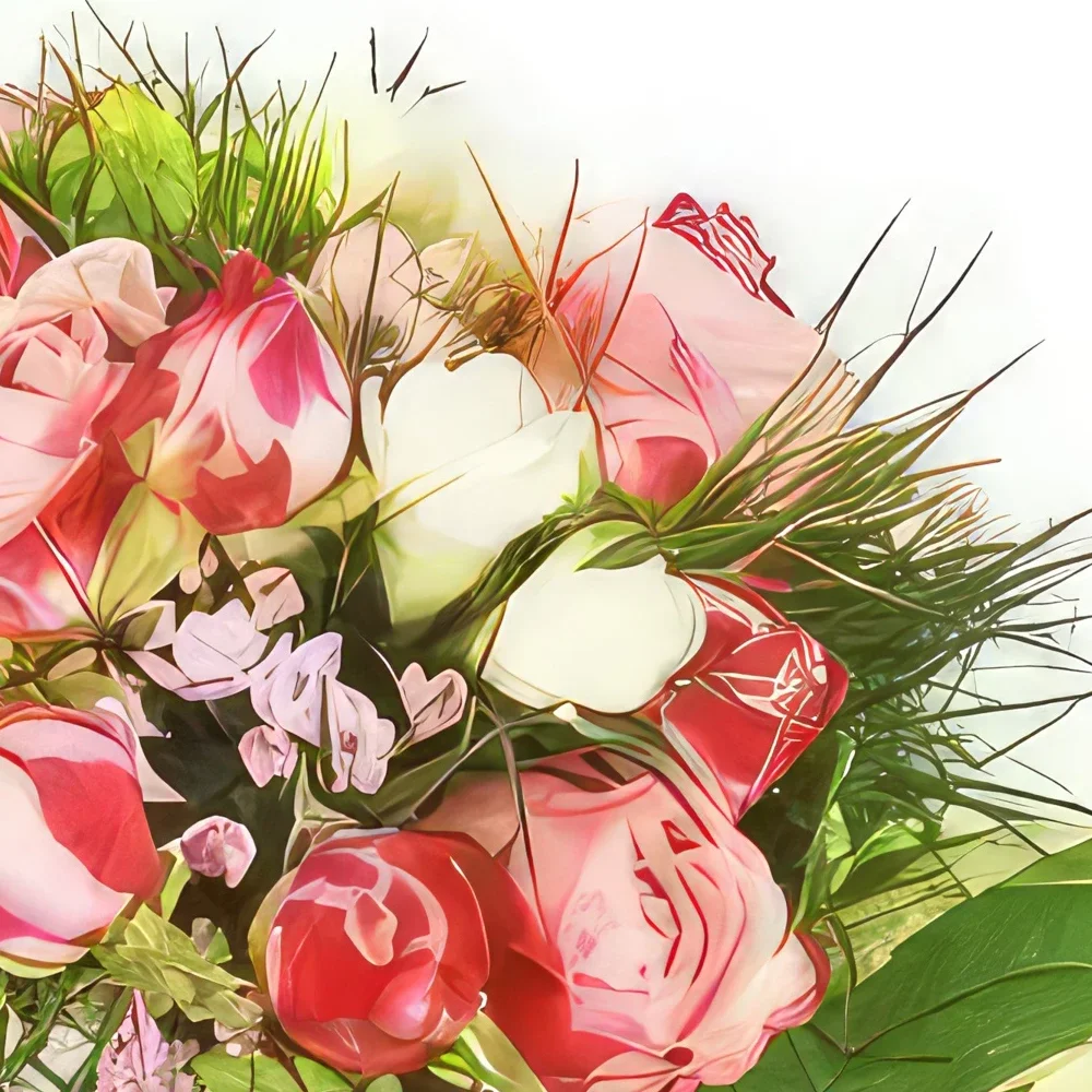 nett Blumen Florist- Runder Strauß streicheln Bouquet/Blumenschmuck