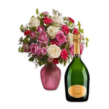 Versciaco di Sopra flowers  -  Pink and White Bouquet with Champagne Flower Bouquet/Arrangement