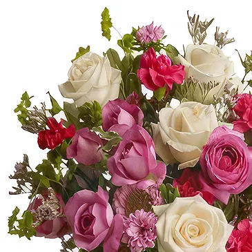 Versciaco di Sopra flowers  -  Pink and White Bouquet with Champagne Flower Bouquet/Arrangement