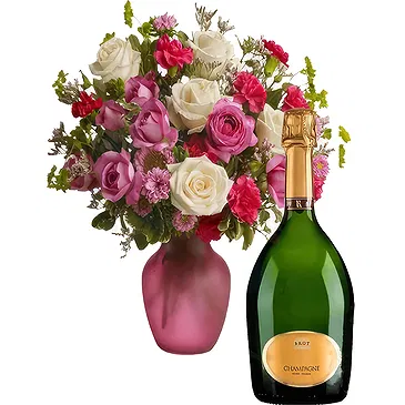 Versciaco di Sopra flowers  -  Pink and White Bouquet with Champagne Flower Bouquet/Arrangement