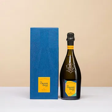 Φρανκφούρτη λουλούδια- Champagne Veuve Clicquot La Grande Dame Brut Μπουκέτο/ρύθμιση λουλουδιών