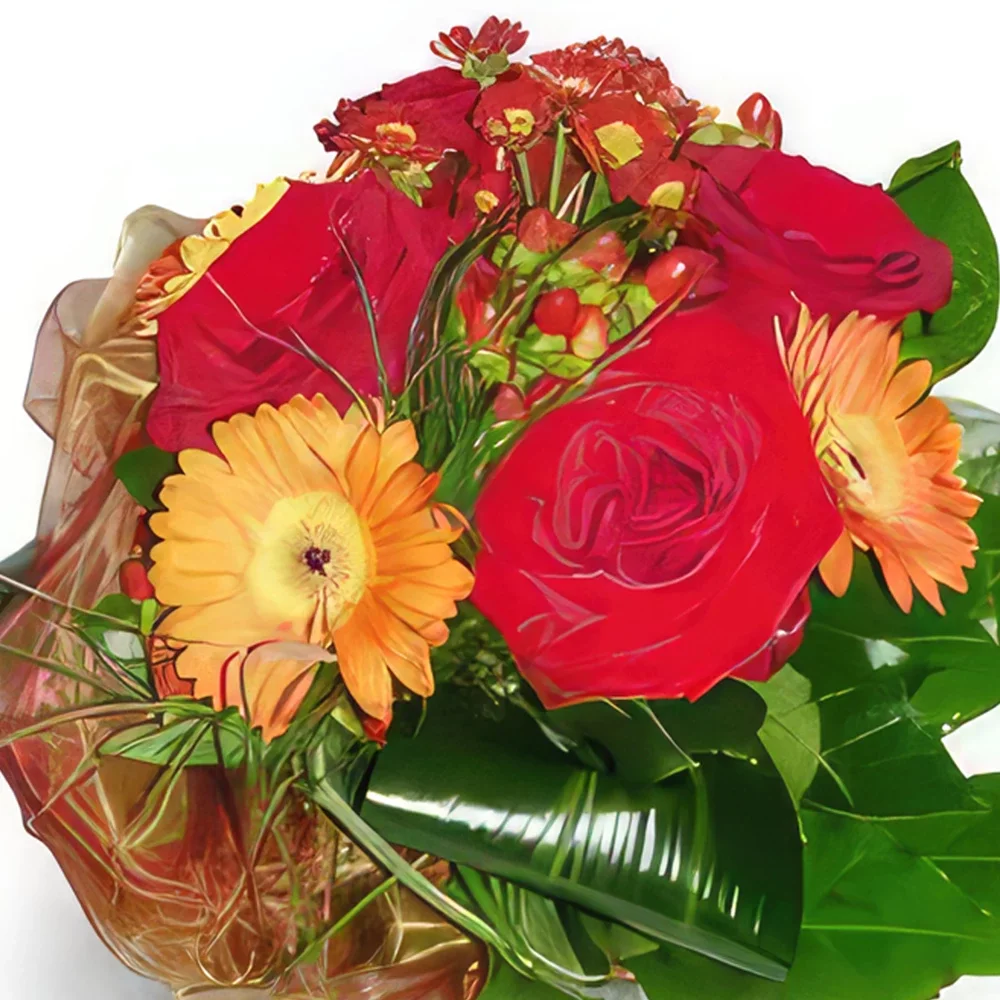 Krakkó-virágok- Zöld megállapodás 2 Virágkötészeti csokor
