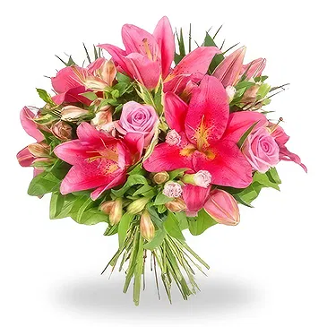 Greece flowers  -  PINK SMILE Flower Bouquet/Arrangement