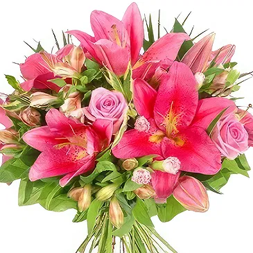 Greece flowers  -  PINK SMILE Flower Bouquet/Arrangement