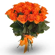 Oman online Florist - Orange roses bunch Bouquet