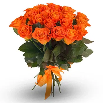 United Kingdom flowers  -  Orange roses bunch Flower Delivery