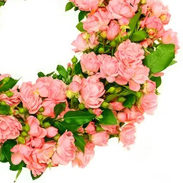 flores Tel Aviv floristeria -  Corona funeraria de flores rosas Ramo de flores/arreglo floral