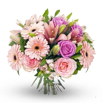 United Kingdom flowers  -  Bouquet on shades of pink Flower Delivery
