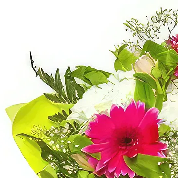Bobosevo bloemen bloemist- Vrij wit en roze Boeket/bloemstuk