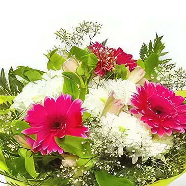 Bobosevo bloemen bloemist- Vrij wit en roze Boeket/bloemstuk
