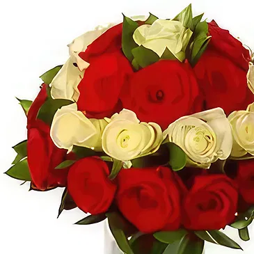 Adma flowers  -  Affair of the Heart Flower Bouquet/Arrangement