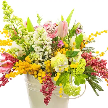 Oman flowers  -  Spring flowers arrangement with mimoza Flower Bouquet/Arrangement