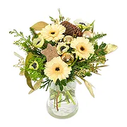 Santa Lucija Fiorista online - Bouquet di Natale bianco Mazzo