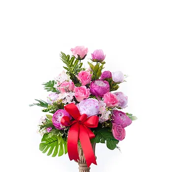 San Marino flowers  -  Bouquet of pink and white ranunculus Flower Delivery