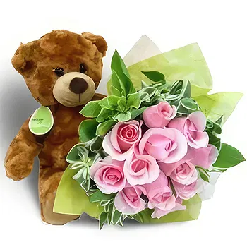 Antias flowers  -  Roses & Bear Delivery