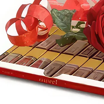 Borinovo bunga- Mawar dalam Cokelat Rangkaian bunga karangan bunga