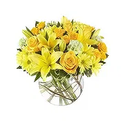 Sitrah Online Florist - Blandade gula blommor Bukett