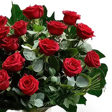 Benalmadena flowers  -  Red Velvet Elegance Flower Bouquet/Arrangement