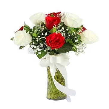 Kenya flowers  -  Roses in a Vase Flower Bouquet/Arrangement
