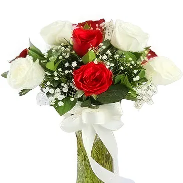 Kenya flowers  -  Roses in a Vase Flower Bouquet/Arrangement