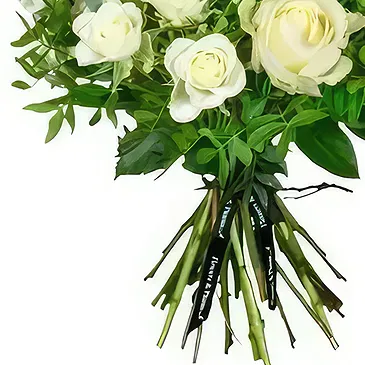 Taunton flowers  -  Snowy Romance Flower Bouquet/Arrangement