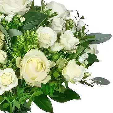 Taunton flowers  -  Snowy Romance Flower Bouquet/Arrangement