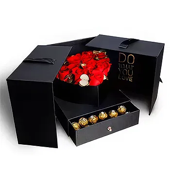 Buangkok flowers  -  Opulent Dark Box Flower Delivery